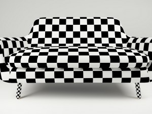 sofa jonah dark grey Modelo 3D