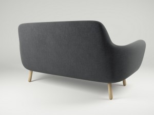 sofa jonah dark grey Modelo 3D