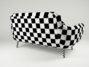 sofa jonah dark grey Modelo 3D