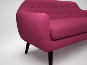 sofa ritchie purple Modelo 3D