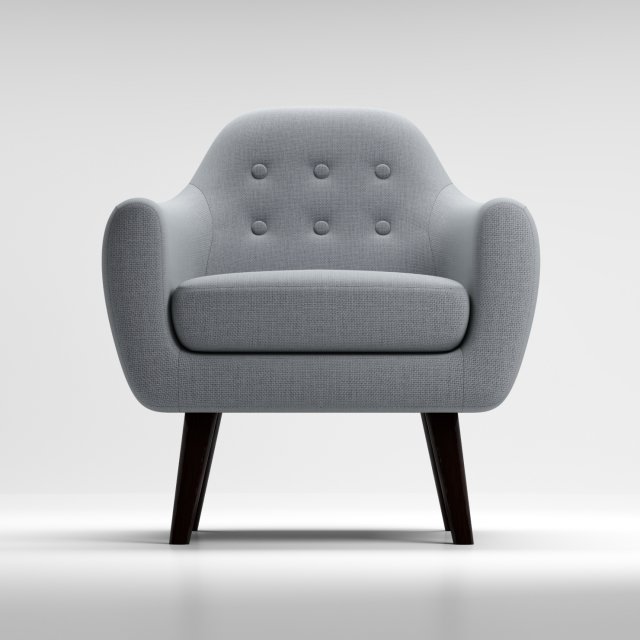 armchair ritchie pearlgrey Model 3D .c4d .max .obj .3ds .fbx .stl .blend 