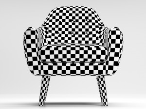 armchair ritchie pearlgrey Model 3D