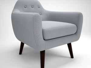 armchair ritchie pearlgrey Model 3D