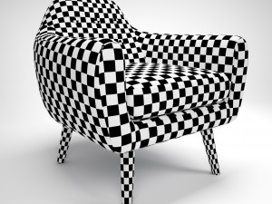 armchair ritchie pearlgrey Model 3D