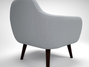 armchair ritchie pearlgrey Model 3D