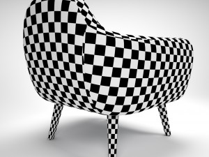 armchair ritchie pearlgrey Model 3D