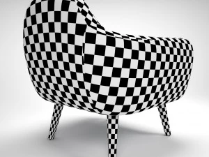 armchair ritchie pearlgrey 3D Model