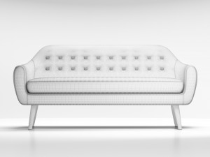 sofa and armchair ritchie set 3D Model