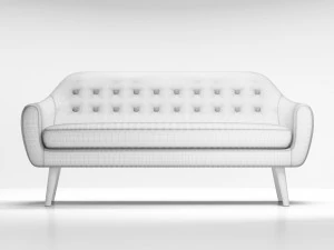 sofa and armchair ritchie set 3D Model