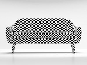 sofa and armchair ritchie set 3D Model