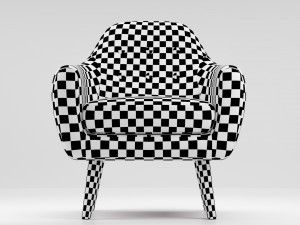 sofa and armchair ritchie set 3D Model