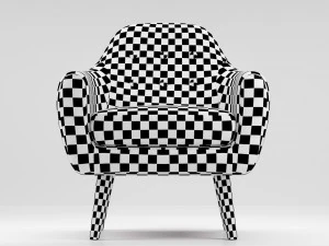 sofa and armchair ritchie set 3D Model
