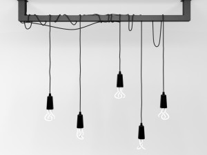 cable bar pendant light with original plumen 001 3D Model