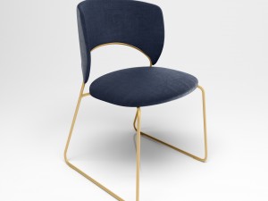 chair duffy by calligaris Model 3D