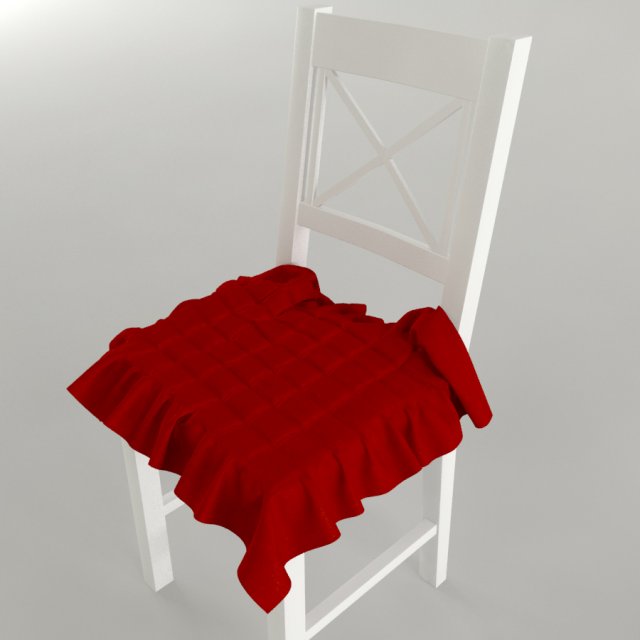 chair white Model 3D .c4d .max .obj .3ds .fbx .stl .blend 