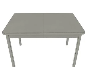 kitchen table white-red 3D Model