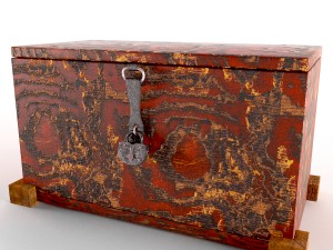 dower chest 3D 模型