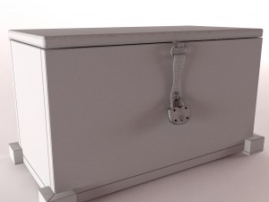 dower chest 3D 模型