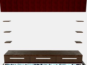 tv wall 3D मॉडल