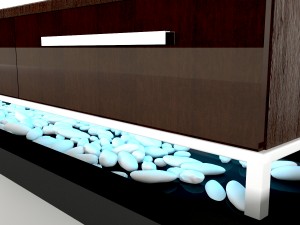 tv wall 3D Model