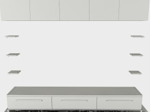 tv wall 3D Model