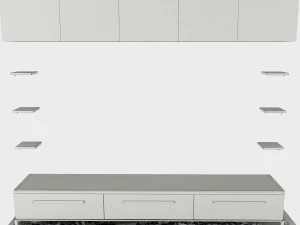 tv wall 3D Model