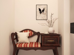bench telephone banquette Modello 3D
