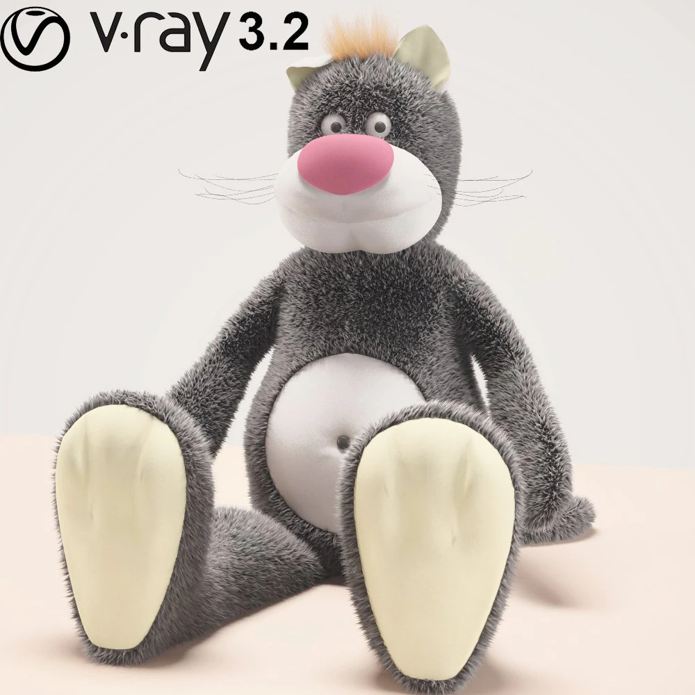 cat toy zuka 3D Model .c4d .max .obj .3ds .fbx .stl .blend 