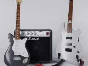 guitarrista jackson Modelo 3D