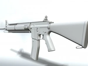 ar-15 high-poly model 3D Model
