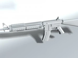 ar-15 high-poly model 3D Model