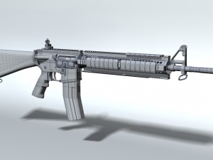 ar-15 high-poly model Modello 3D