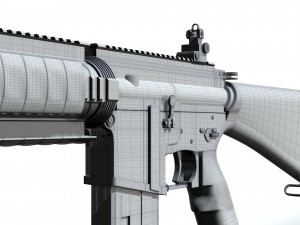 ar-15 high-poly model Modello 3D