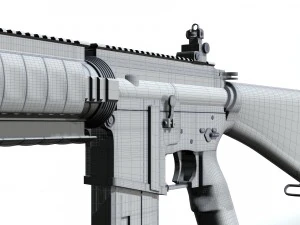 ar-15 high-poly model 3D Model