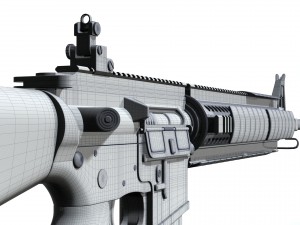 ar-15 high-poly model Modello 3D