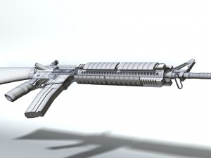 ar-15 high-poly model Modello 3D