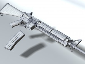 ar-15 high-poly model Modello 3D