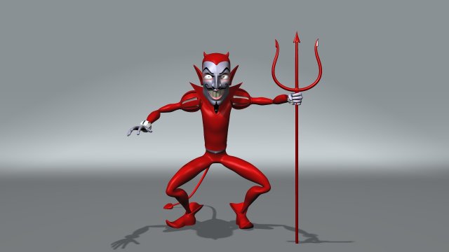 devil 3D Модель .c4d .max .obj .3ds .fbx .stl .blend 