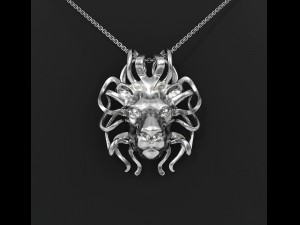 leo zodiac pendant 3D Print Model