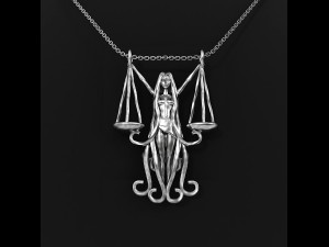 libra zodiac pendant Modelo de impresión 3D