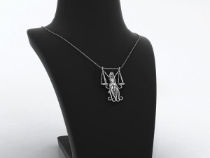 libra zodiac pendant Modelo de impresión 3D
