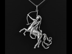 sagittarius zodiac pendant 3D Baskı Modeli