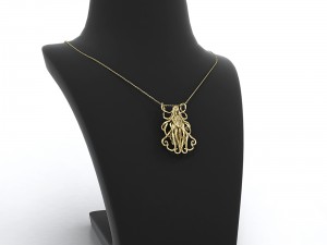 virgo zodiac pendant 3Dプリントモデル