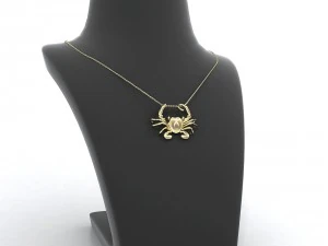 cancer zodiac pendant 3D Print Model