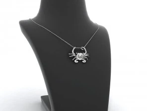 cancer zodiac pendant 3D Print Model