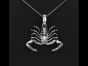scorpio zodiac pendant 3D 프린트 모델