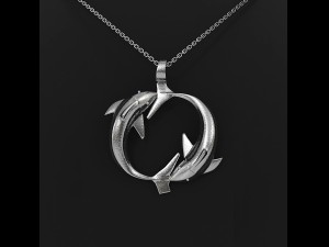 pisces zodiac pendant 3D 프린트 모델
