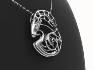 capricorn zodiac pendant 3D Print Model