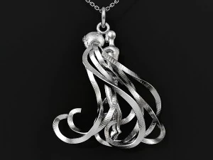 aquarius zodiac pendant 3D Print Model