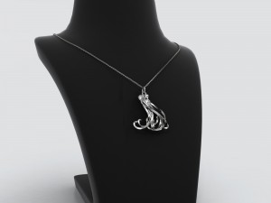 aquarius zodiac pendant 3D Baskı Modeli